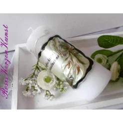 TRAUERKERZE * GEDENKKERZE * BEISETZUNG * BEERDIGUNG * ROSENMOTIV * INDIVIDUELLE BESCHRIFTUNG *