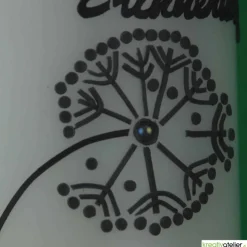 Trauerkerze in elfenbein 