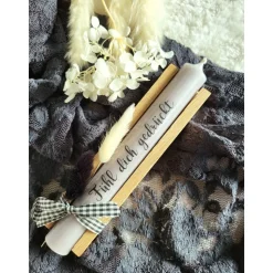 Trauerkerze mit Holzbox – Erinnerungslicht & Geschenkset zur Beileidsbekundung | Geschenk für Trauernde  Handgemacht