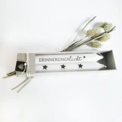 Trauerkerzen | Gedenkkerzen | Im Herzen für immer | Erinnerungslicht | inklusive Verpackung