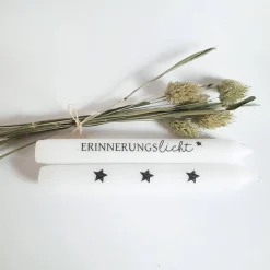 Trauerkerzen | Gedenkkerzen | Im Herzen für immer | Erinnerungslicht | inklusive Verpackung