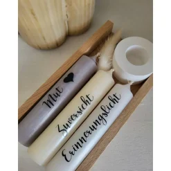 Trauerkerzen Set Nimm dir was du brauchst – Erinnerungslicht Beerdigung Trostlicht Geschenk