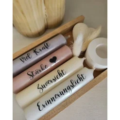 Trauerkerzen Set Nimm dir was du brauchst – Erinnerungslicht Beerdigung Trostlicht Geschenk
