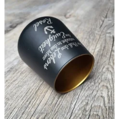 Trauerlicht / Kerzenglas / Windlicht / Erinnerungslicht / Schwarz / Abschied