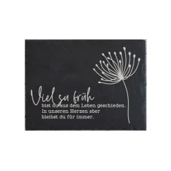 Trauerschild Grabschmuck Grabplatte Gedenkplatte