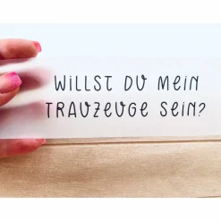 Trauzeuge fragen Mann/ willst du mein Trauzeuge sein / Flaschenpost/ Geschenk für Trauzeugen