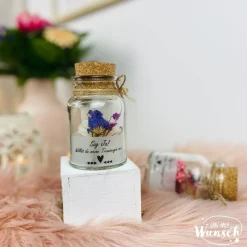 Trauzeugin / Trauzeuge fragen ...Willst du meine Trauzeugin sein ? | Geschenk Trauzeugin | Trockenblumen | Flaschenpost