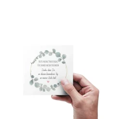 Trauzeugin Armband Beste Freundin mit Gravur, Karte & Geschenkbox