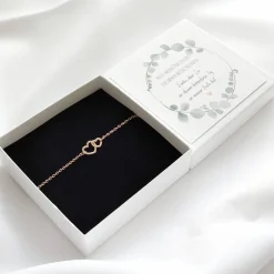 Trauzeugin Geschenk, Trauzeugin Armband Herz, Heute meine Trauzeugin für immer meine Freundin