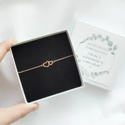 Trauzeugin Geschenk, Trauzeugin Armband Herz, Heute meine Trauzeugin für immer meine Freundin