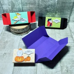 Treat Box Halloween Verpackung Süßigkeiten Kinder Goodies Gastgeschenke Halloweenparty Geister Handmade Stampin‘ Up!