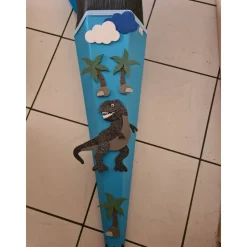 T-Rex Dino Schultüte Zuckertüte als DIY Set oder in handarbeit hergestellt-personalisiert, individuell