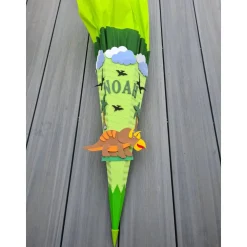 Triceratop Dino Schultüte Zuckertüte als DIY Set oder in handarbeit hergestellt-personalisiert, individuell