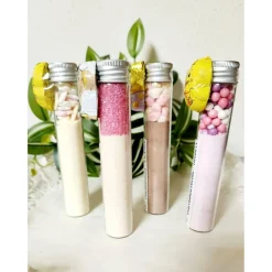 Trinkschokolade und Milchgetränke im Reagenzglas, Mitbringsel, Gastgeschenk, Ostern, Geschenk, Mitgebsel, Give away, Ost