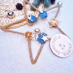 Türkranz aus Trockenblumen | Fensterdeko Winter | Weihnachtsdeko 2024 | Türkranz Advent | Adventszeit