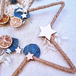 Türkranz aus Trockenblumen | Fensterdeko Winter | Weihnachtsdeko 2024 | Türkranz Advent | Adventszeit