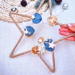 Türkranz aus Trockenblumen | Fensterdeko Winter | Weihnachtsdeko 2024 | Türkranz Advent | Adventszeit