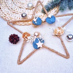 Türkranz aus Trockenblumen | Fensterdeko Winter | Weihnachtsdeko 2024 | Türkranz Advent | Adventszeit