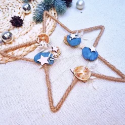 Türkranz aus Trockenblumen | Fensterdeko Winter | Weihnachtsdeko 2024 | Türkranz Advent | Adventszeit