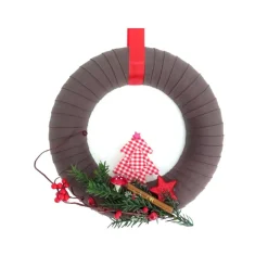 Türkranz Weihnachten Advent rot Deko