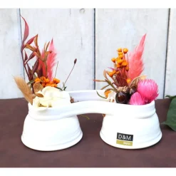 Trockenblumendeko Tischdeko Trockenblumengesteck Wohndeko