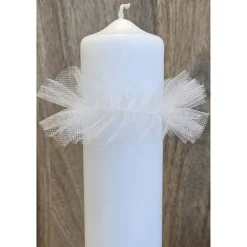 Tropfenfänger für Kerzen mit 6cm Durchschnitt. Kommunionkerzen, Taufkerzen oder Hochzeitskerzen.