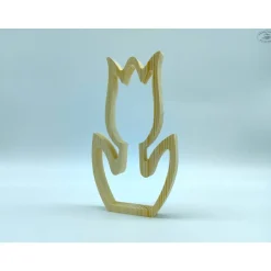 Tulpe aus Holz / Holzblume / Holztulpe / Osterdekoration