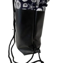 Turnbeutel, Rucksack blau mit Muscheln