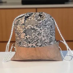 Turnbeutel, Rucksack braun geografisch