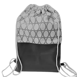 Turnbeutel, Rucksack grau/weiß