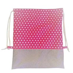 Turnbeutel, Rucksack pink mit Sterne, personalisierbar