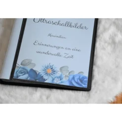Ultraschallbilder aufbewahren Fotoalbum Mappe Album für Ultraschallbilder personalisierbar Einsteckalbum stabil