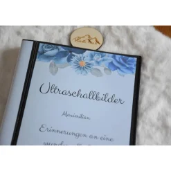 Ultraschallbilder aufbewahren Fotoalbum Mappe Album für Ultraschallbilder personalisierbar Einsteckalbum stabil