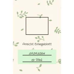 Ultraschallbilder Mappe Album für Ultraschallbilder personalisierbares Einsteckalbum stabile Aufbewahrung