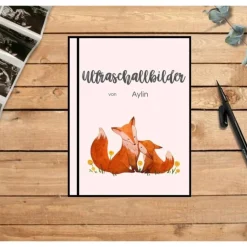 Ultraschallbilder Mappe Album für Ultraschallbilder personalisierbares Einsteckalbum stabiles Aufbewahrung