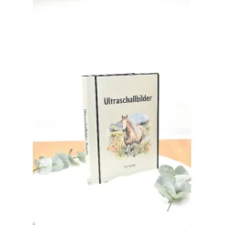 Ultraschallbilder Mappe Pferd – Personalisiertes Ultraschallalbum für Schwangerschaft & Baby-Erinnerungen