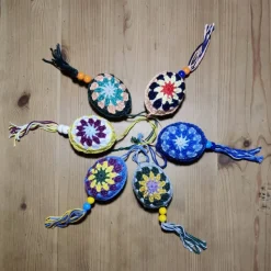 umhäkelte Ostereier im Boho Style