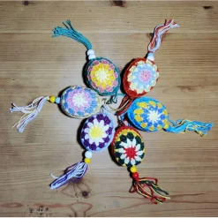 umhäkelte Ostereier im Boho Style