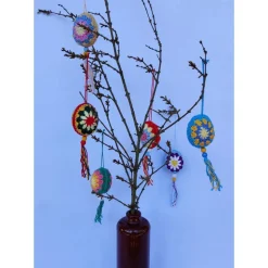 umhäkelte Ostereier im Boho Style