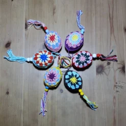 umhäkelte Ostereier im Boho Style