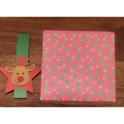 Umschlag mit Banderole für Gutschein, Geldgeschenk, mit Tannenbaum