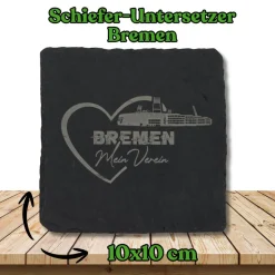 Untersetzer aus Schiefer 