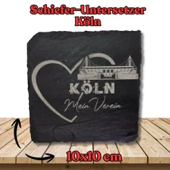 Untersetzer aus Schiefer 