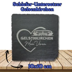 Untersetzer aus Schiefer 