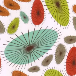 Untersetzer für Getränke Linie und Form, 10 Glasuntersetzer im Design der 60er Jahre