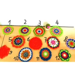 Untersetzer Tischdeko gehäkeltes Deckchen 10-13 cm Fensterdeko