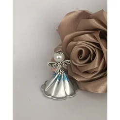 Upcycling Kapsel Engel mit Muster - Farbwahl - Weihnachten, Baumschmuck (3)