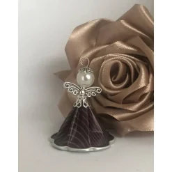 Upcycling Kapsel Engel mit Muster - Farbwahl - Weihnachten, Baumschmuck (1)