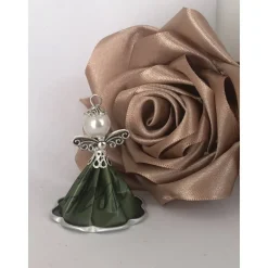 Upcycling Kapsel Engel mit Muster - Farbwahl - Weihnachten, Baumschmuck (2)