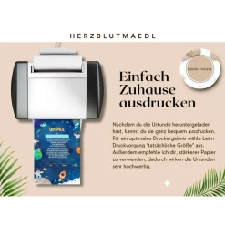 Urkunde als Mitgebsel für den Kindergeburtstag | Geschenktüte für Kinder | Rakete | Weltall | Weltraumparty